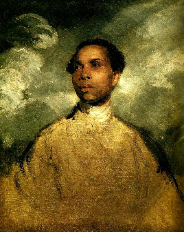 Sir Joshua Reynolds a young black oil painting picture